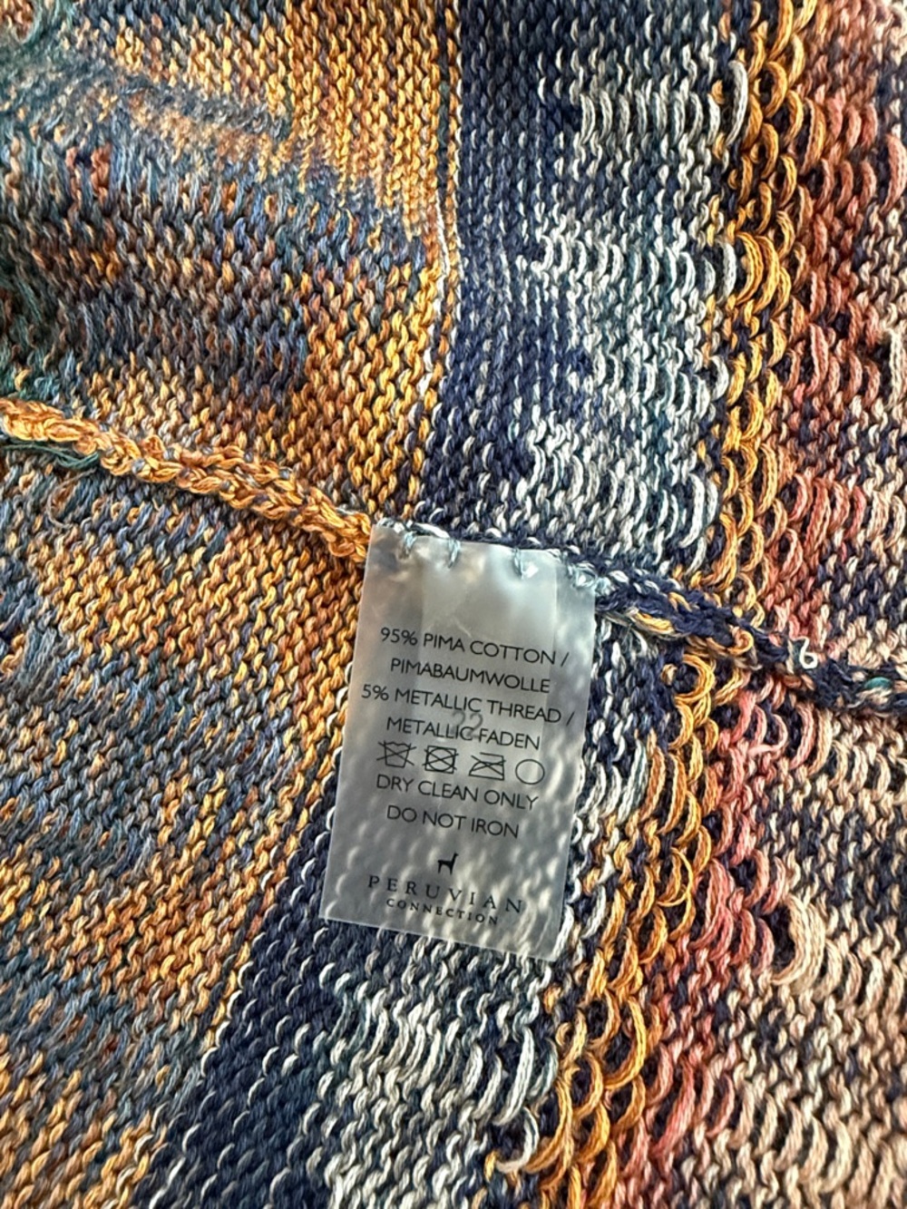 NWT Peruvian Connection Castle Harbour Cardigan - Picture 5 of 8
